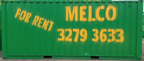 Melco Container size 6.0 x 2.4 x 2.8 (approximately 36m3 capacity)